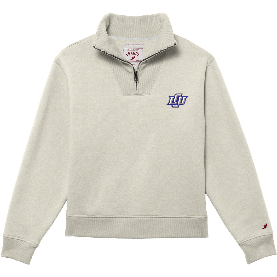 Ladies 1991 Brushes 1/4 Zip | Oatmeal
