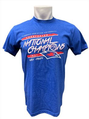 LCU 2021 National Champions Tee, Royal Blue