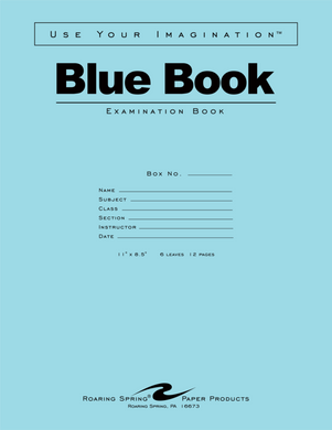 Blue Book 11x8.5