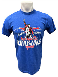 Next Level We are the Champions Again Tee, Royal Blue