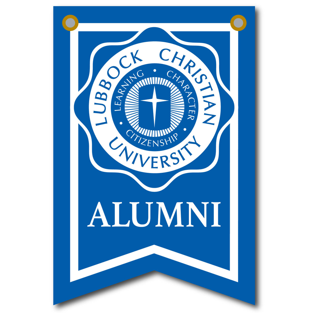 12 X 18 Dovetail Seal Alumni Banner | Navy