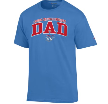 Champion LCU Dad Tee with Red, Blue