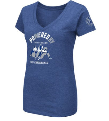 Colosseum Ladies V-Neck Powered by LCU Tee, Royal Blue